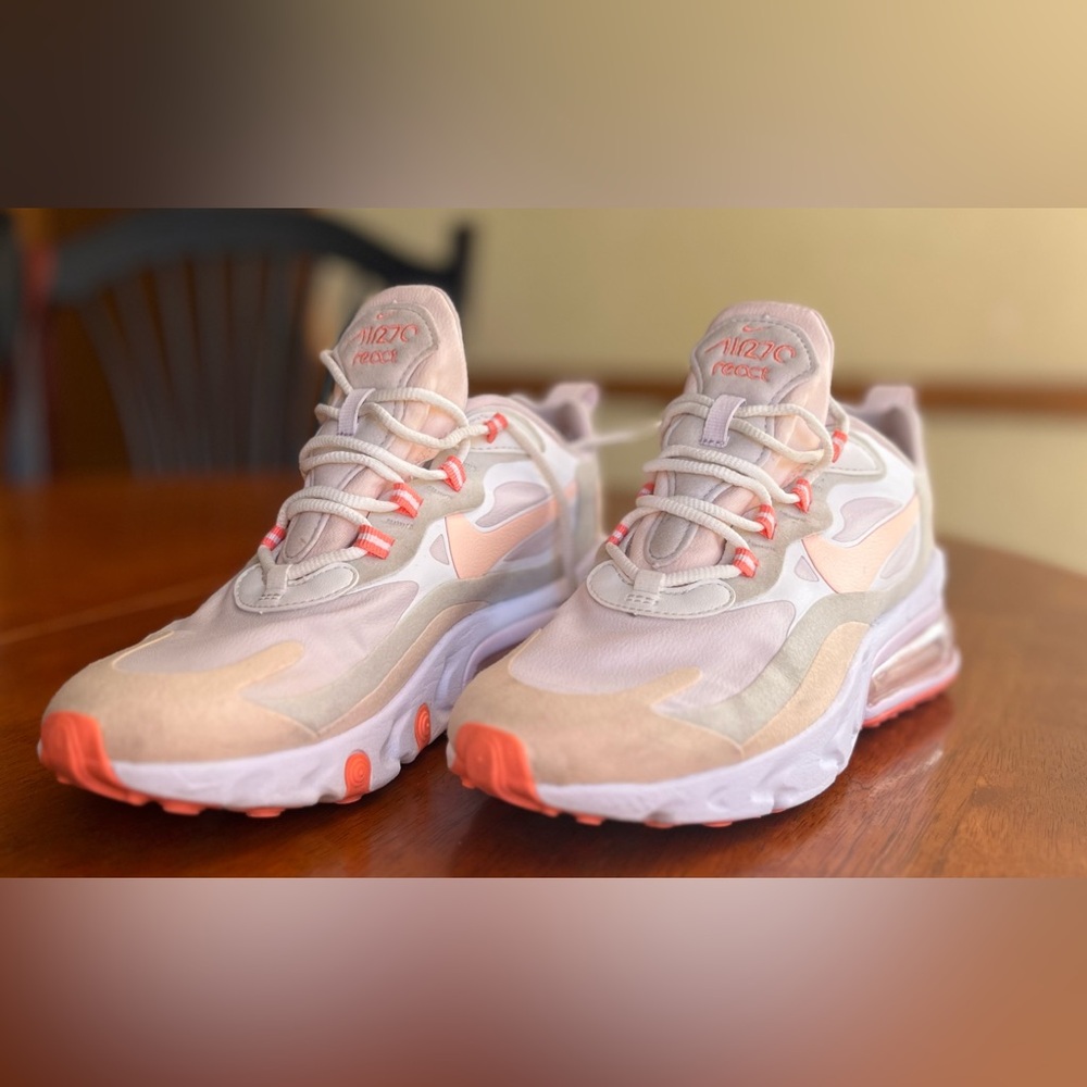 Nike Air Max React in pink and Cream Size 6.5 women